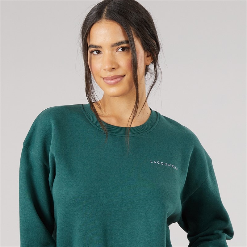 Lagooners Womens Thistleby Graphic Sweatshirt Deep Sea - Image 3