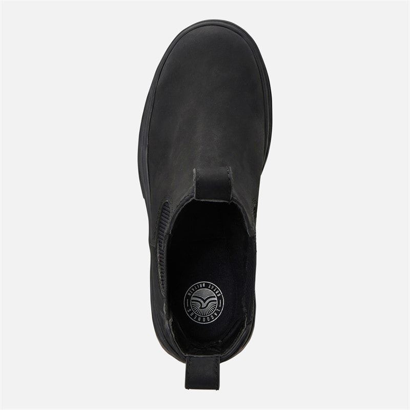 Lagooners Womens Casper Nubuck Chelsea Boots Black - Image 4