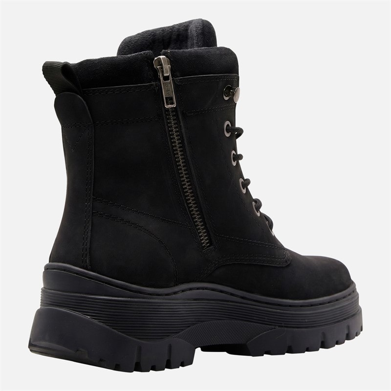 Lagooners Womens Storm Nubuck Lace Boots Black - Image 5