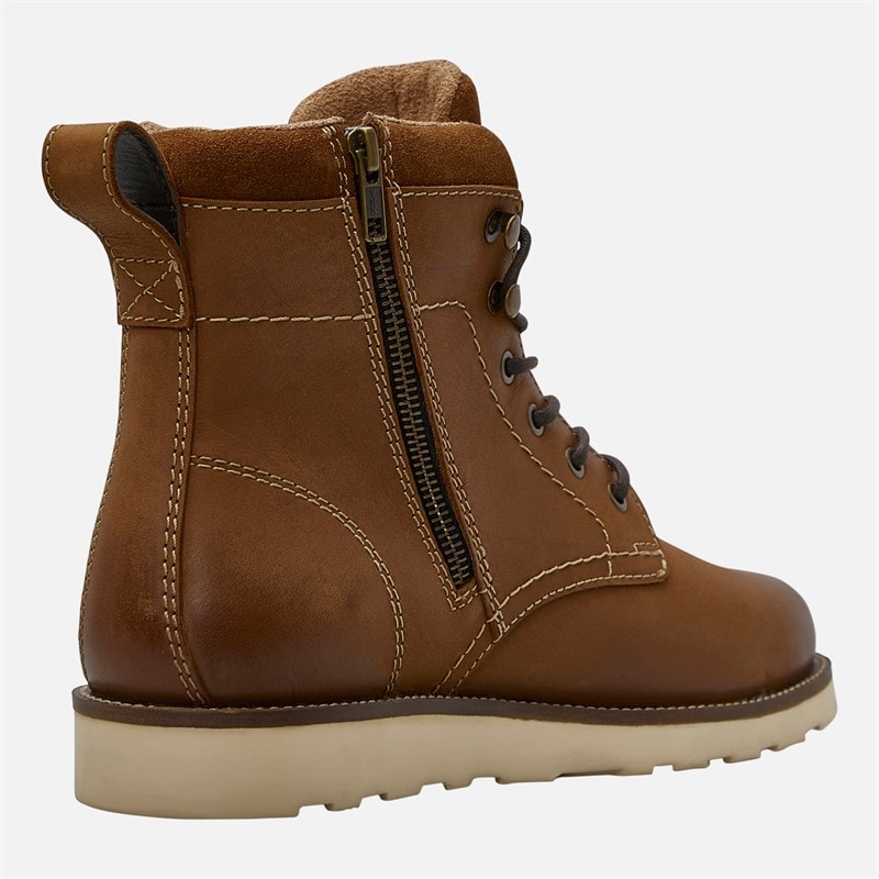 Lagooners Mens Joe Lace Boots Brown - Image 5