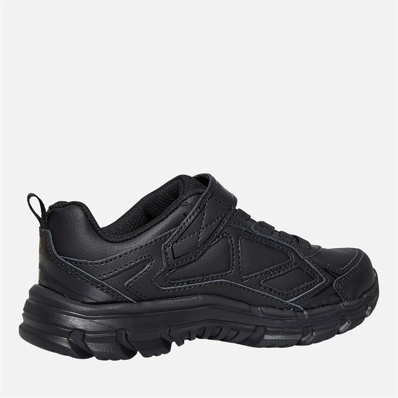 SKECHERS SPORT SKECHERS Junior Boys Nitrate Microblast School Trainers Black - Image 5