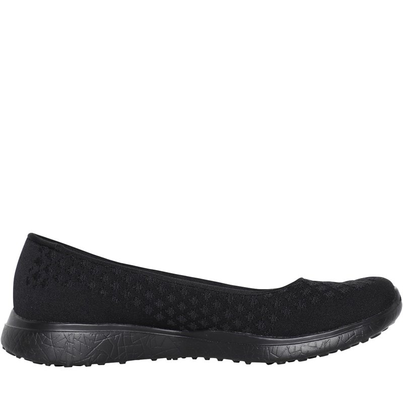 SKECHERS SPORT SKECHERS Womens Microburst One Up Pumps Black - Image 5