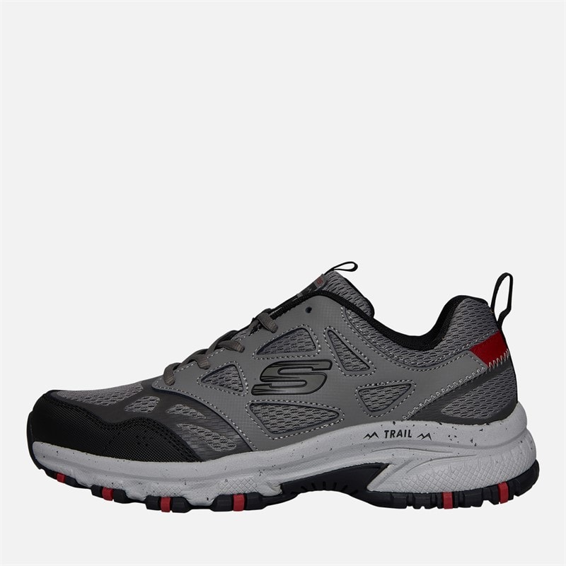 SKECHERS SPORT SKECHERS Mens Hillcrest Vast Adventure Trail Walking Shoes Charcoal/Red - Image 1