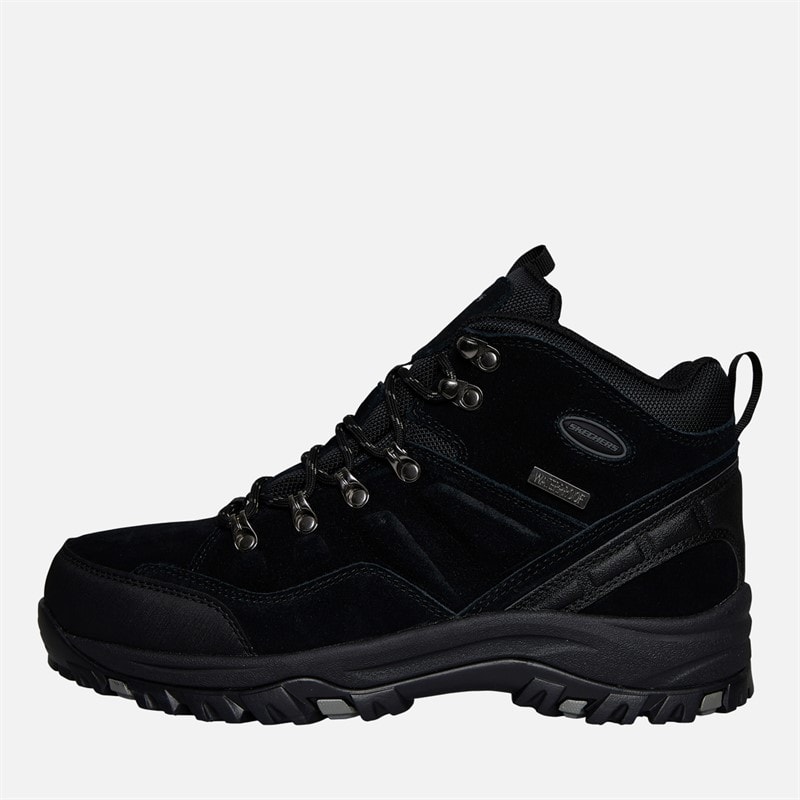 SKECHERS Mens Relment Pelmo Waterproof Walking Boots Black