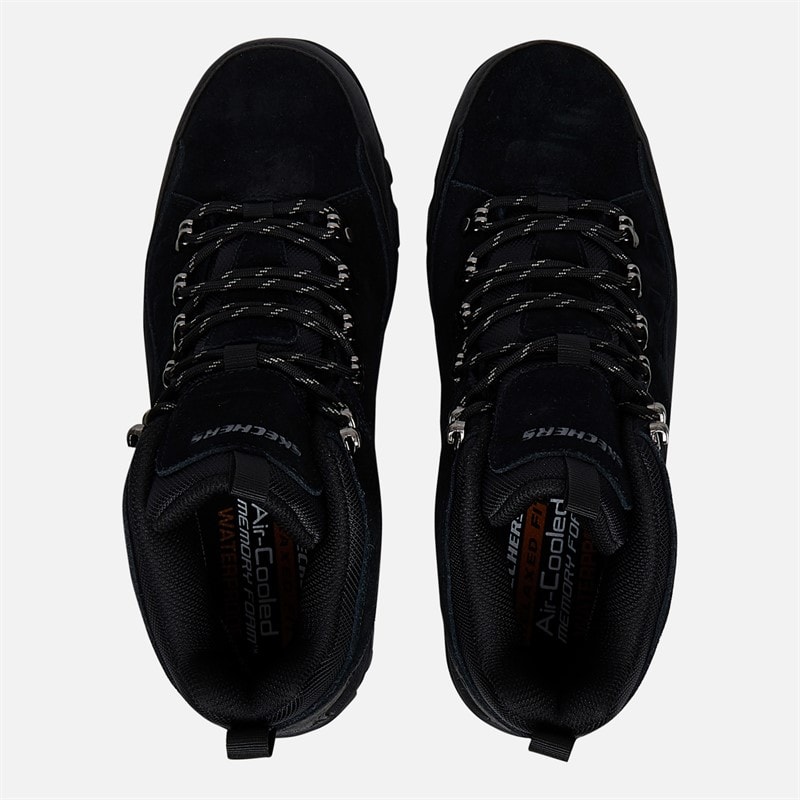SKECHERS SPORT SKECHERS Mens Relment Pelmo Waterproof Walking Boots Black - Image 4