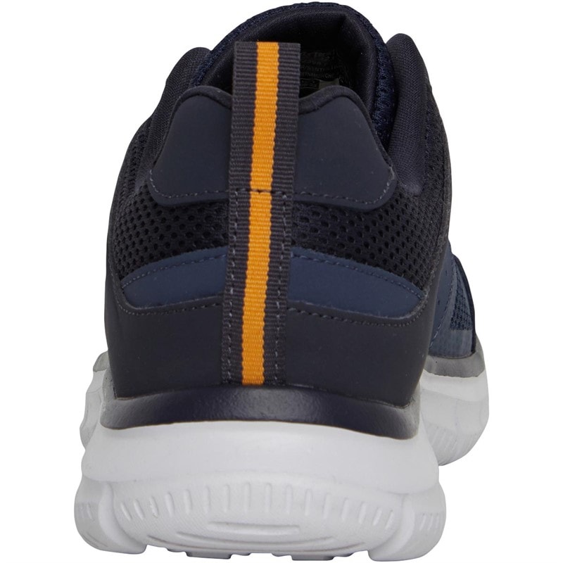 SKECHERS SPORT SKECHERS Mens Track Syntac Trainers Navy - Image 3