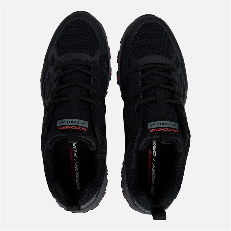 SKECHERS SPORT SKECHERS Mens Hillcrest Vast Adventure Trail Walking Shoes Black/Charcoal - Image 4
