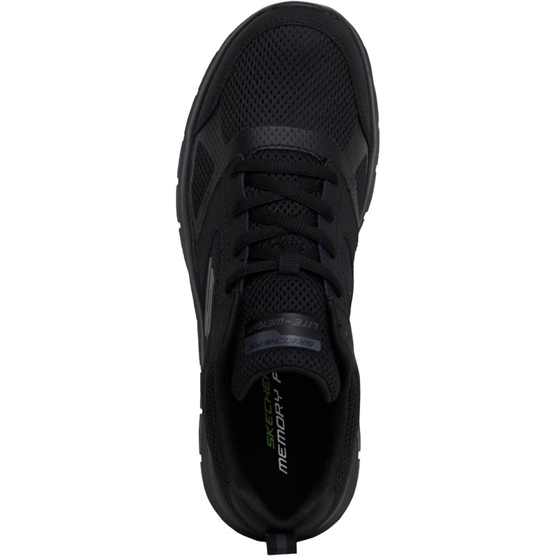 SKECHERS SPORT SKECHERS Mens Track Syntac Trainers Black - Image 4