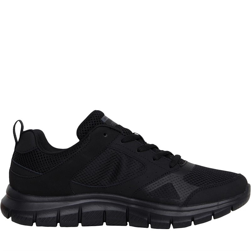 SKECHERS SPORT SKECHERS Mens Track Syntac Trainers Black - Image 5