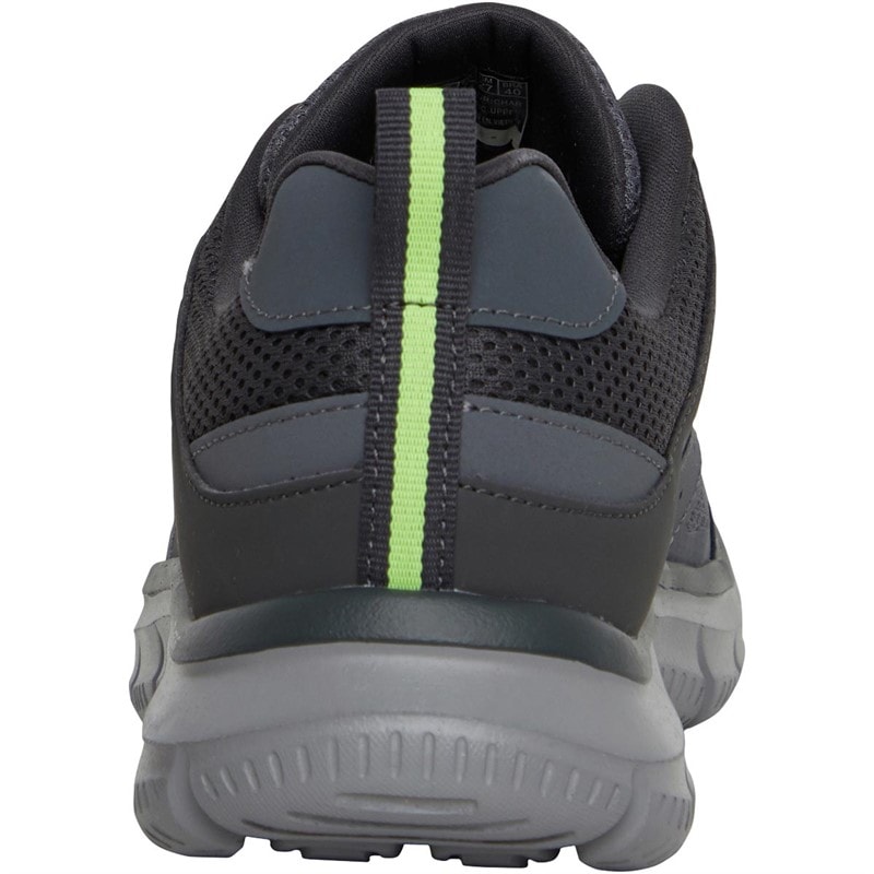 SKECHERS SPORT SKECHERS Mens Track Syntac Trainers Charcoal - Image 3