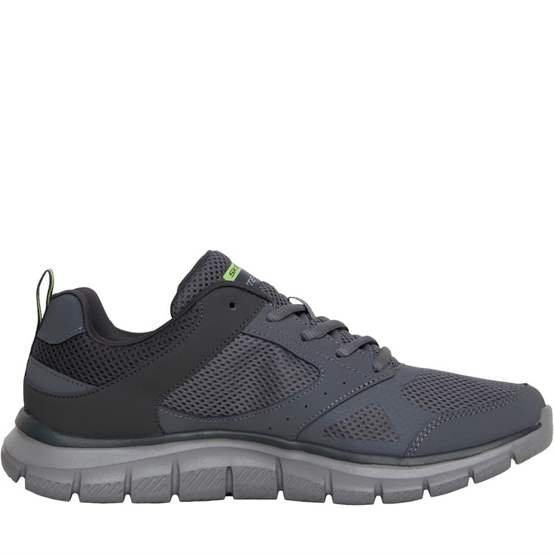 SKECHERS SPORT SKECHERS Mens Track Syntac Trainers Charcoal - Image 5