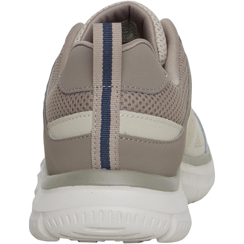 SKECHERS SPORT SKECHERS Mens Track Syntac Trainers Taupe - Image 3