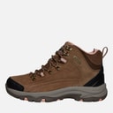 SKECHERS Womens Trego Alpine Trail Waterproof Walking Boots Brown Suede/Light Coral Trim