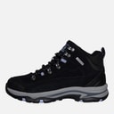 SKECHERS Womens Trego Alpine Trail Waterproof Walking Boots Black Suede/Lavender Trim