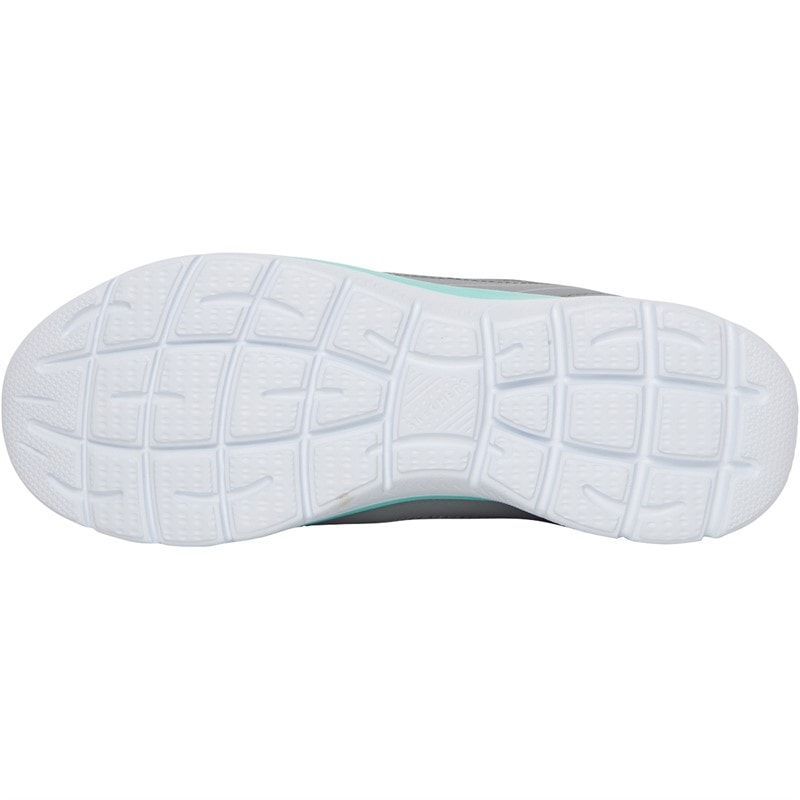 SKECHERS SPORT SKECHERS Womens Skechers Summits Suited Trainers Grey/Turquoise - Image 2