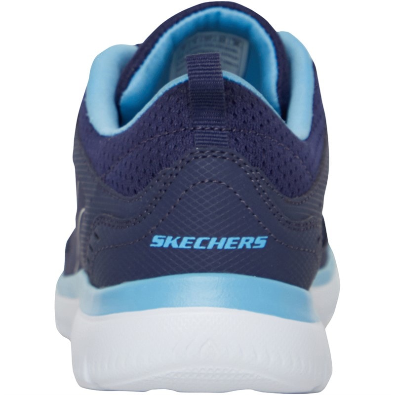 SKECHERS SPORT SKECHERS Womens Skechers Summits Suited Trainers Navy/Blue - Image 3