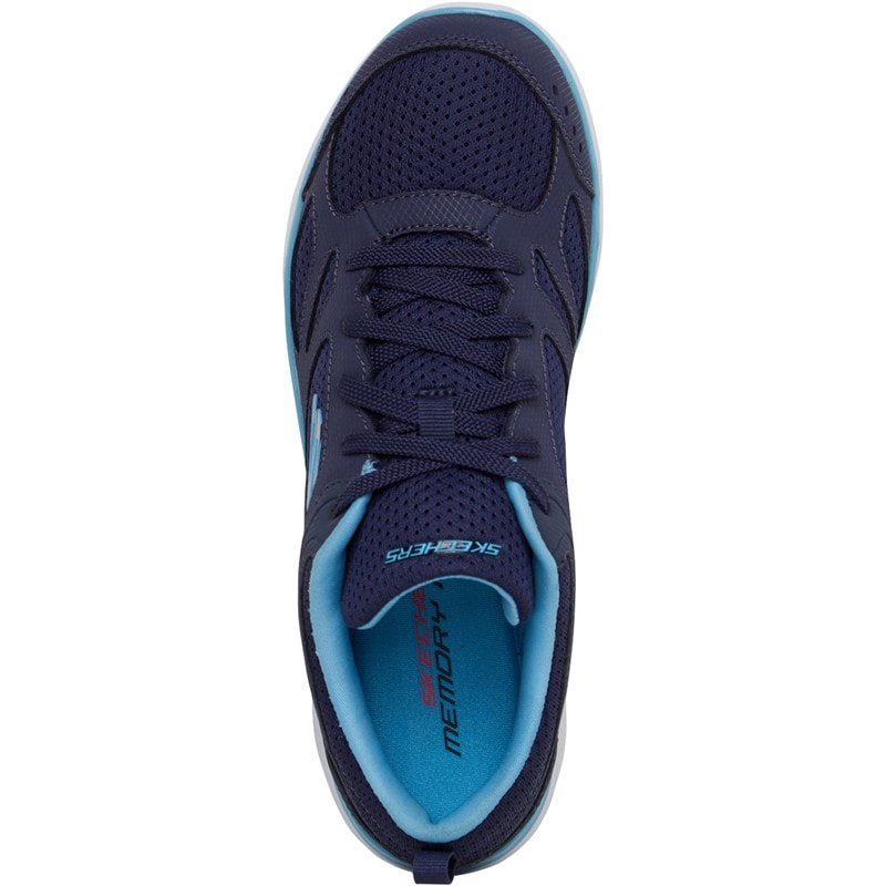 SKECHERS SPORT SKECHERS Womens Skechers Summits Suited Trainers Navy/Blue - Image 4