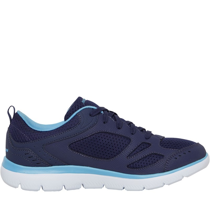 SKECHERS SPORT SKECHERS Womens Skechers Summits Suited Trainers Navy/Blue - Image 5