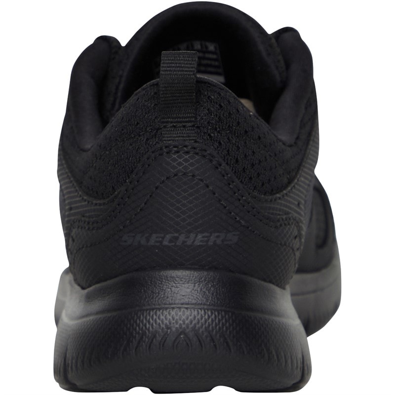 SKECHERS SPORT SKECHERS Womens Skechers Summits Suited Trainers Black/Black - Image 3