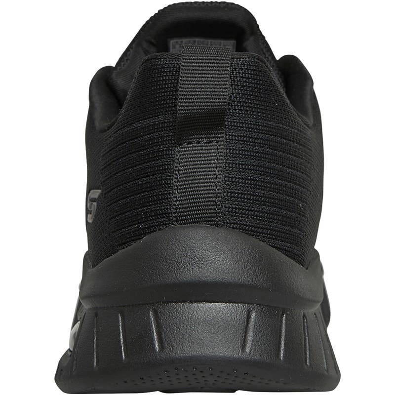 SKECHERS SPORT SKECHERS Mens Squad Air Close Encounter Trainers Black/Black - Image 3