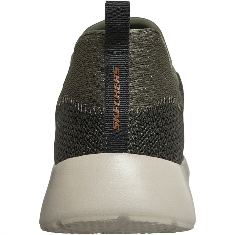 SKECHERS SPORT SKECHERS Mens Dynamight Trainers Olive - Image 3