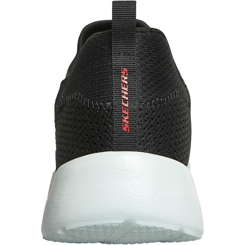 SKECHERS SPORT SKECHERS Mens Dynamight Trainers Black/Red - Image 3