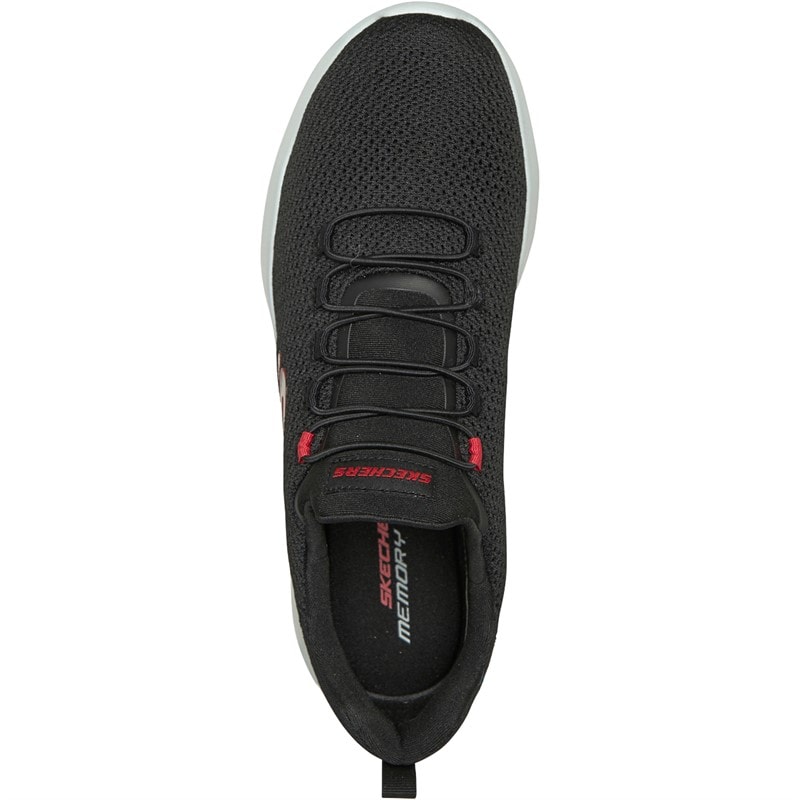 SKECHERS SPORT SKECHERS Mens Dynamight Trainers Black/Red - Image 4
