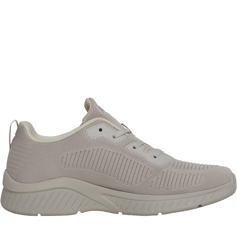 SKECHERS SPORT SKECHERS Womens Bobs Sport Squad Air Close Encounter Trainers Natural - Image 5