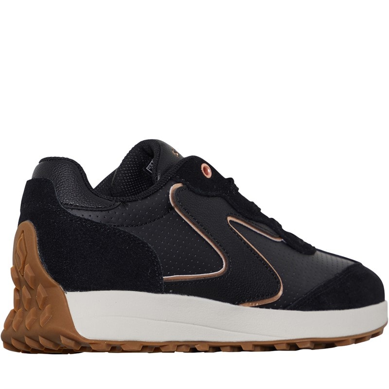 SKECHERS SPORT SKECHERS Womens Gusto Trainers Black/Gold - Image 5