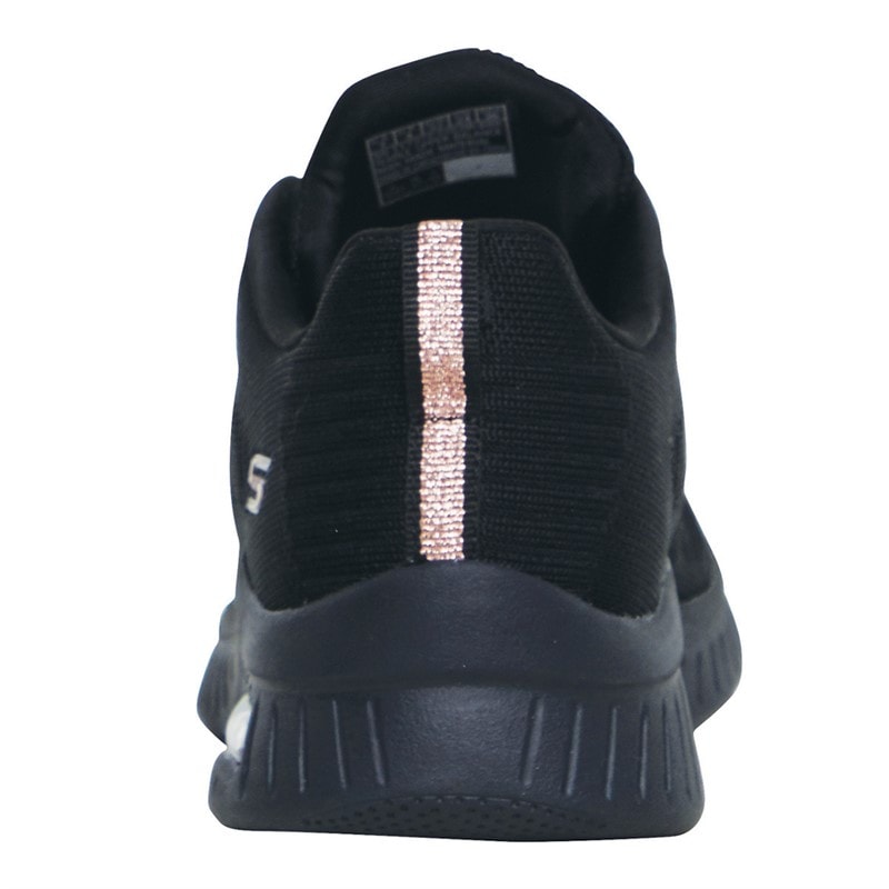 SKECHERS SPORT SKECHERS Womens Bobs Sport Squad Air Close Encounter Trainers Black/Black - Image 3