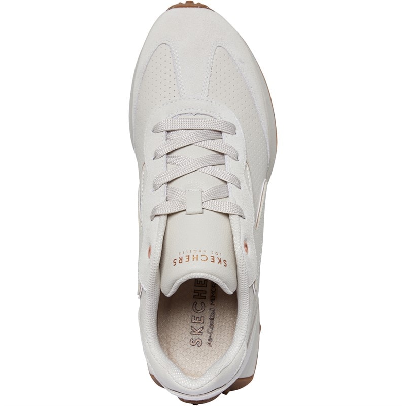 SKECHERS SPORT SKECHERS Womens Gusto Trainers Off White - Image 4