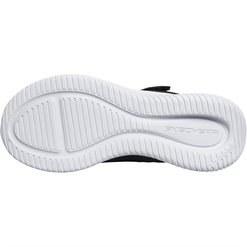 SKECHERS SPORT SKECHERS Junior Girls Jumpsters Trainers Black/Metallic - Image 2