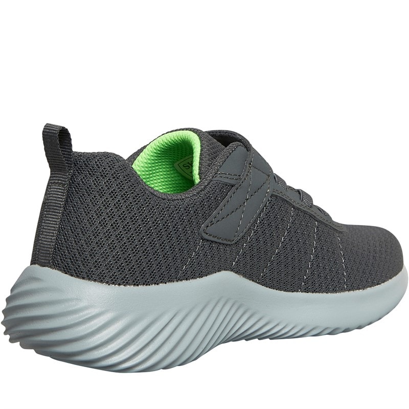 SKECHERS SPORT SKECHERS Junior Boys Bounder Baronik Trainers Charcoal - Image 5