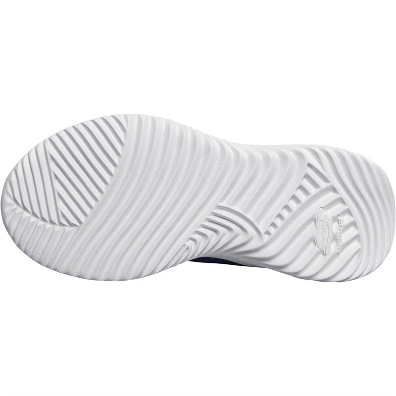 SKECHERS SPORT SKECHERS Junior Boys Bounder Baronik Trainers Navy - Image 2