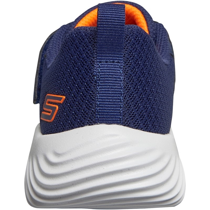 SKECHERS SPORT SKECHERS Junior Boys Bounder Baronik Trainers Navy - Image 3