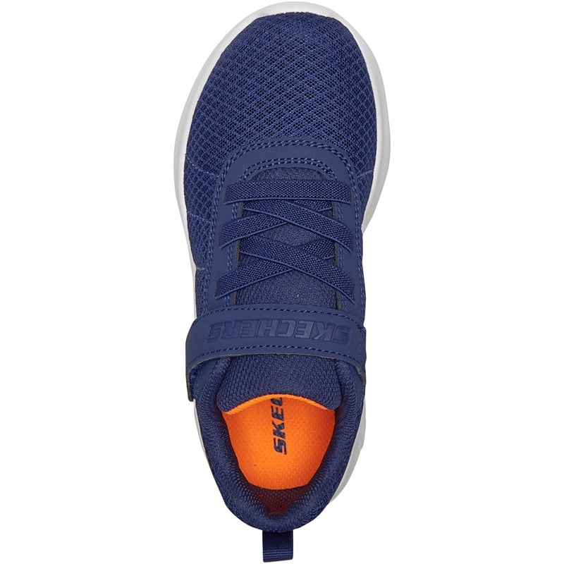 SKECHERS SPORT SKECHERS Junior Boys Bounder Baronik Trainers Navy - Image 4