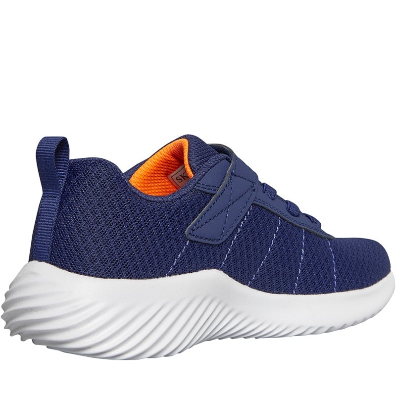 SKECHERS SPORT SKECHERS Junior Boys Bounder Baronik Trainers Navy - Image 5