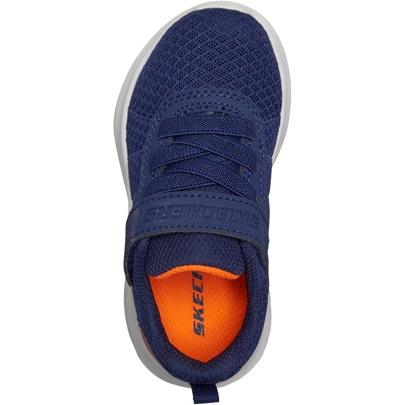 SKECHERS SPORT SKECHERS Infant Boys Bounder Baronik Trainers Navy - Image 4