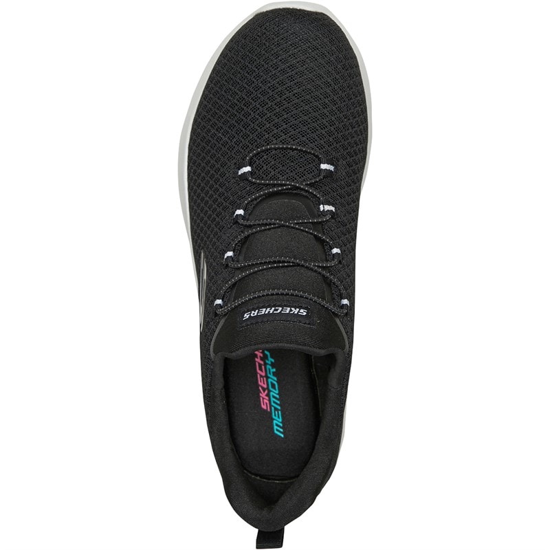 SKECHERS SPORT SKECHERS Womens Dynamight Trainers Black/White - Image 4