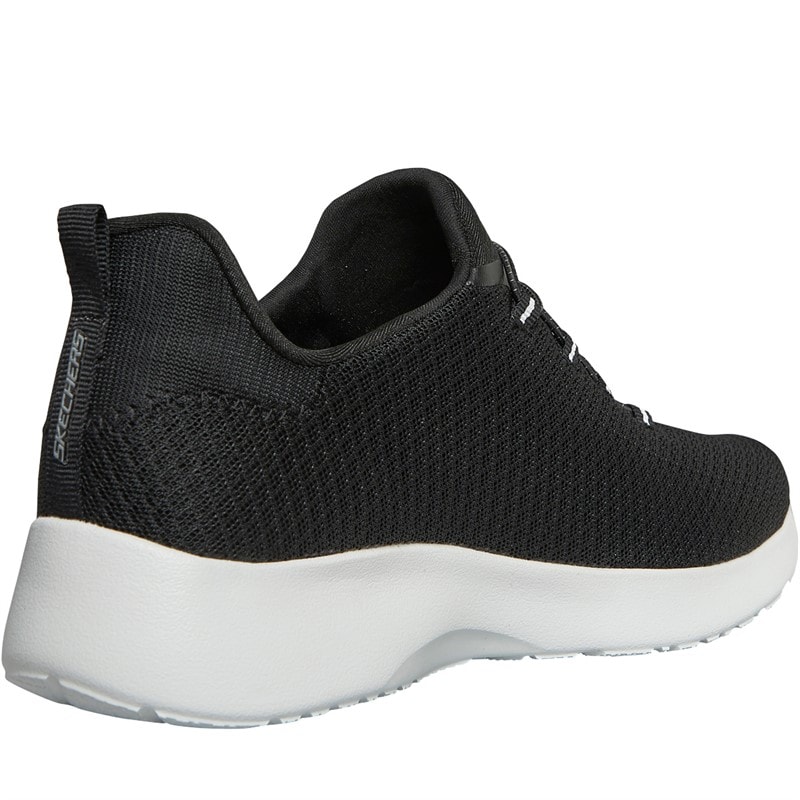 SKECHERS SPORT SKECHERS Womens Dynamight Trainers Black/White - Image 5