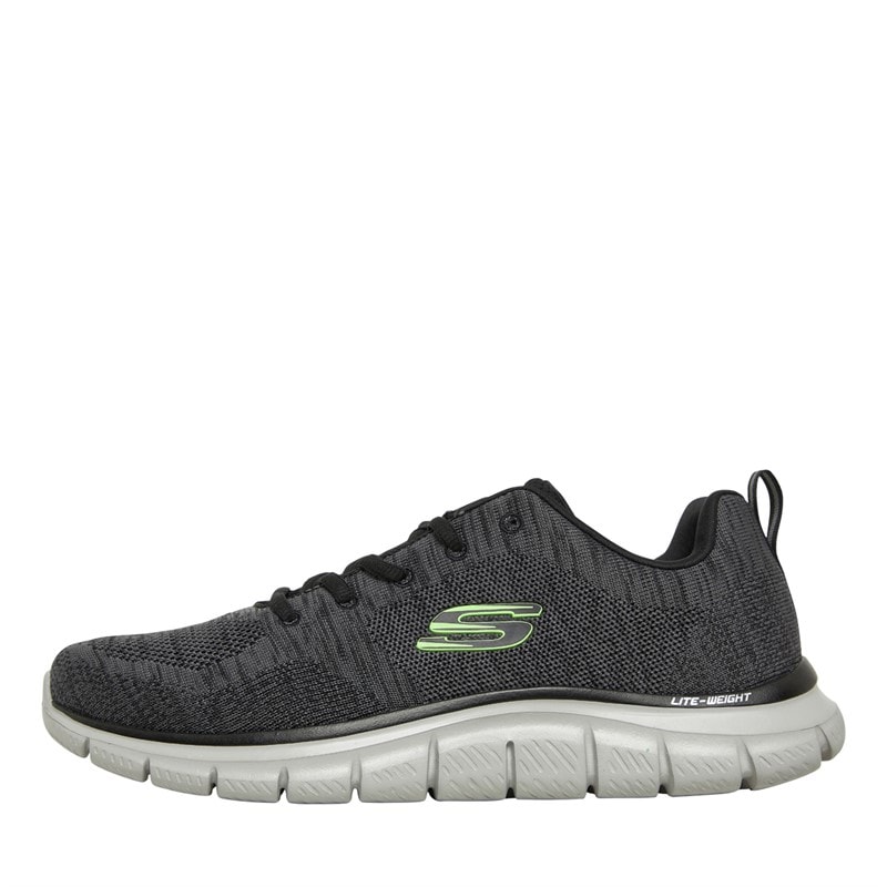 SKECHERS SPORT SKECHERS Mens Track Front Runner Trainers Charcoal/Black - Image 1
