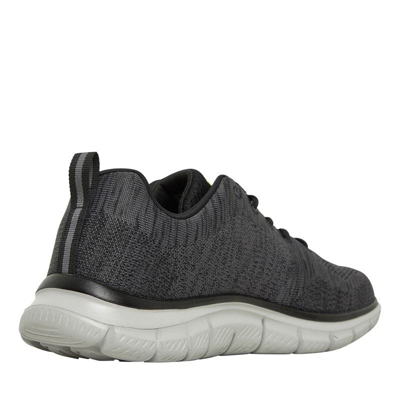 SKECHERS SPORT SKECHERS Mens Track Front Runner Trainers Charcoal/Black - Image 5