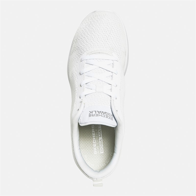 SKECHERS SPORT SKECHERS Womens Go Walk Joy Aurelia Trainers White/White - Image 5