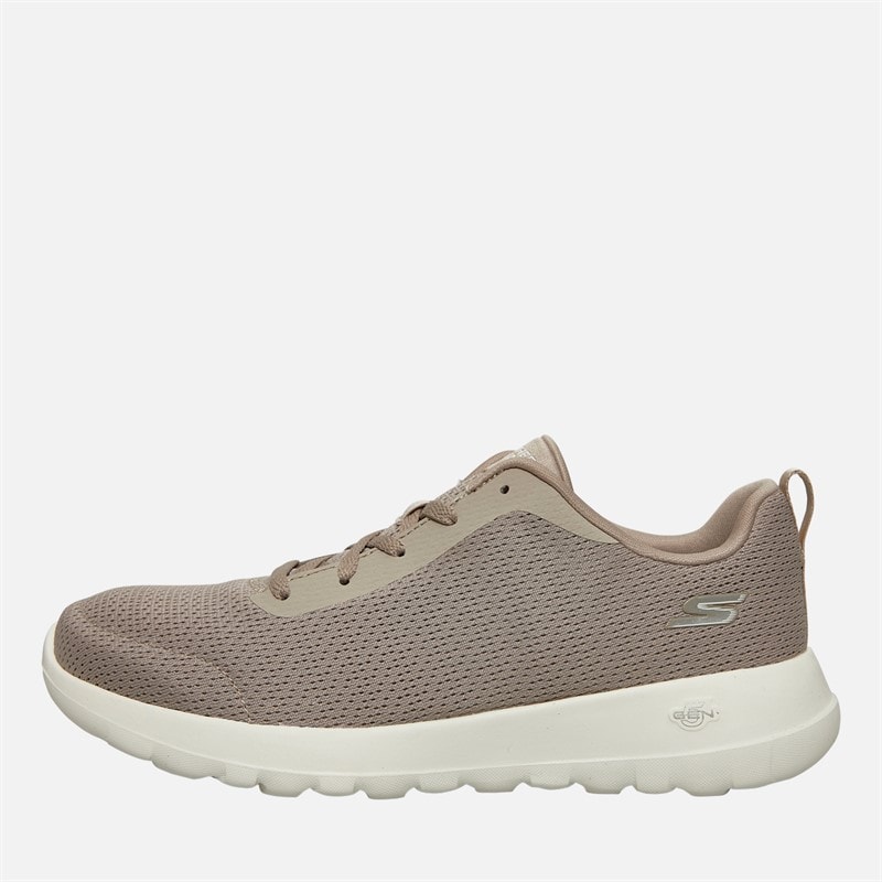 SKECHERS SPORT SKECHERS Womens Go Walk Joy Aurelia Trainers Taupe/White - Image 2
