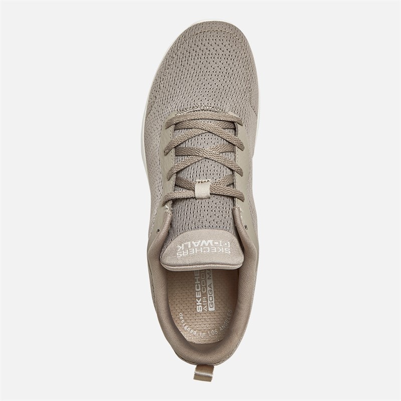 SKECHERS SPORT SKECHERS Womens Go Walk Joy Aurelia Trainers Taupe/White - Image 5