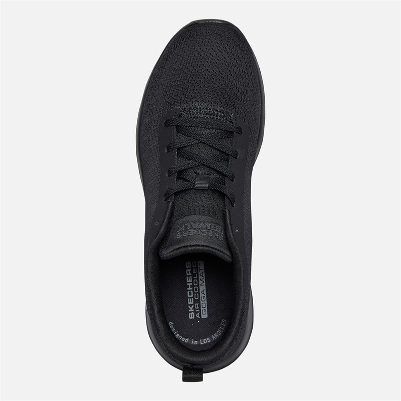 SKECHERS SPORT SKECHERS Mens Go Walk Max Adir Trainers Black/Black - Image 4