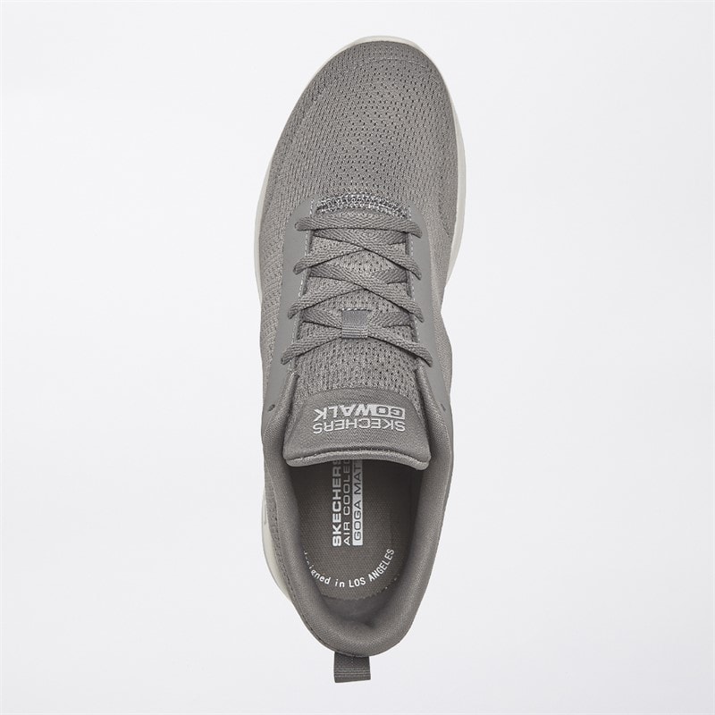SKECHERS SPORT SKECHERS Mens Go Walk Max Adir Trainers Charcoal/White - Image 4