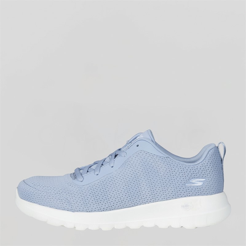 SKECHERS SPORT SKECHERS Womens Go Walk Joy Aurelia Trainers Light Blue/White - Image 2