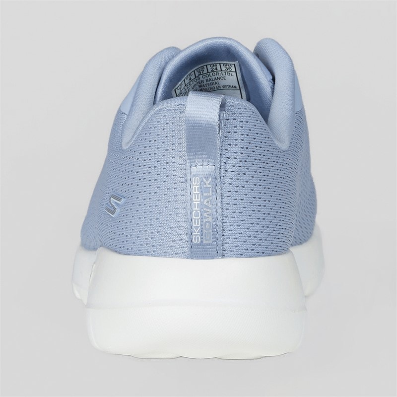 SKECHERS SPORT SKECHERS Womens Go Walk Joy Aurelia Trainers Light Blue/White - Image 4