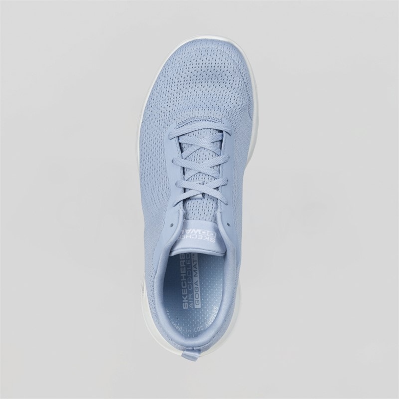 SKECHERS SPORT SKECHERS Womens Go Walk Joy Aurelia Trainers Light Blue/White - Image 5
